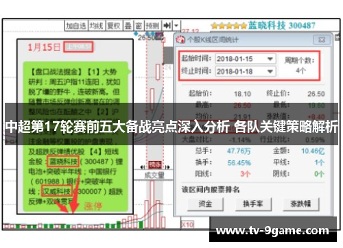 中超第17轮赛前五大备战亮点深入分析 各队关键策略解析